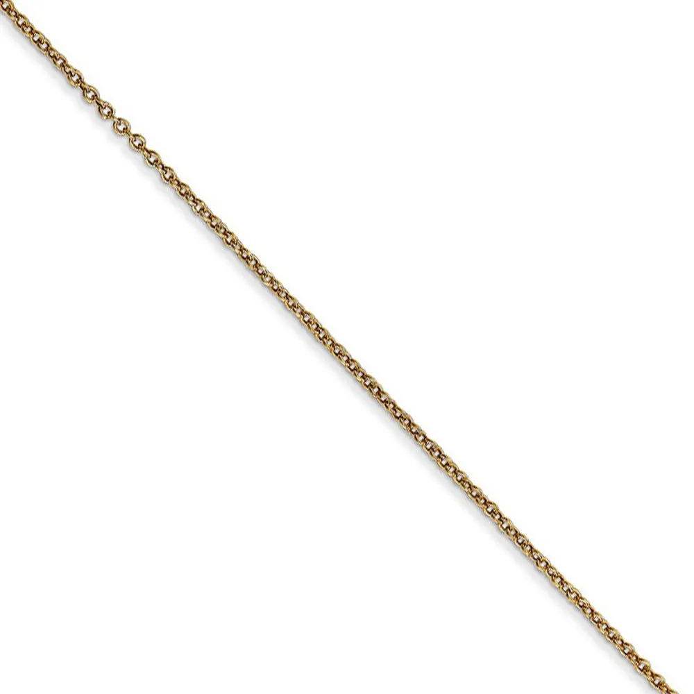 14k Yellow Gold 3D Sports Whistle Necklace