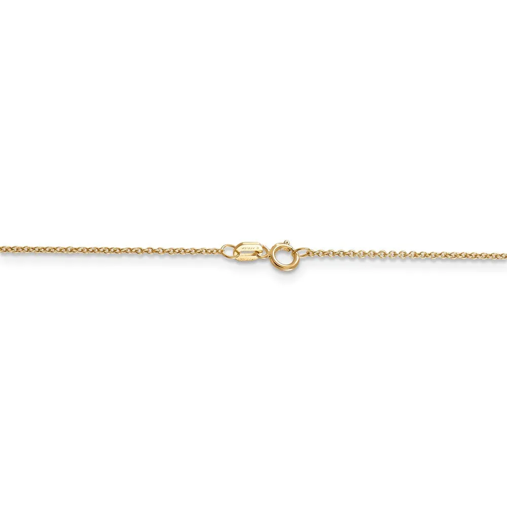 14k Yellow Gold 3D Sports Whistle Necklace