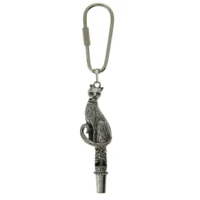 1928 Jewelry Cat Whistle Carabiner Key Chain