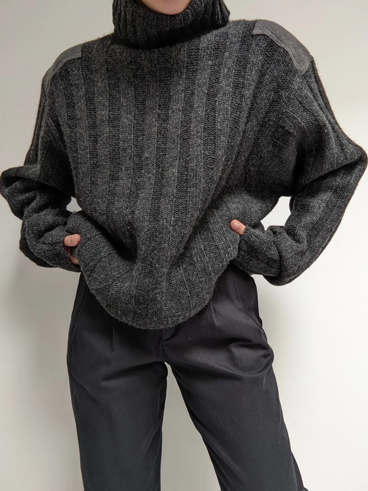 90s Nautica Wool Ribbed Turtleneck