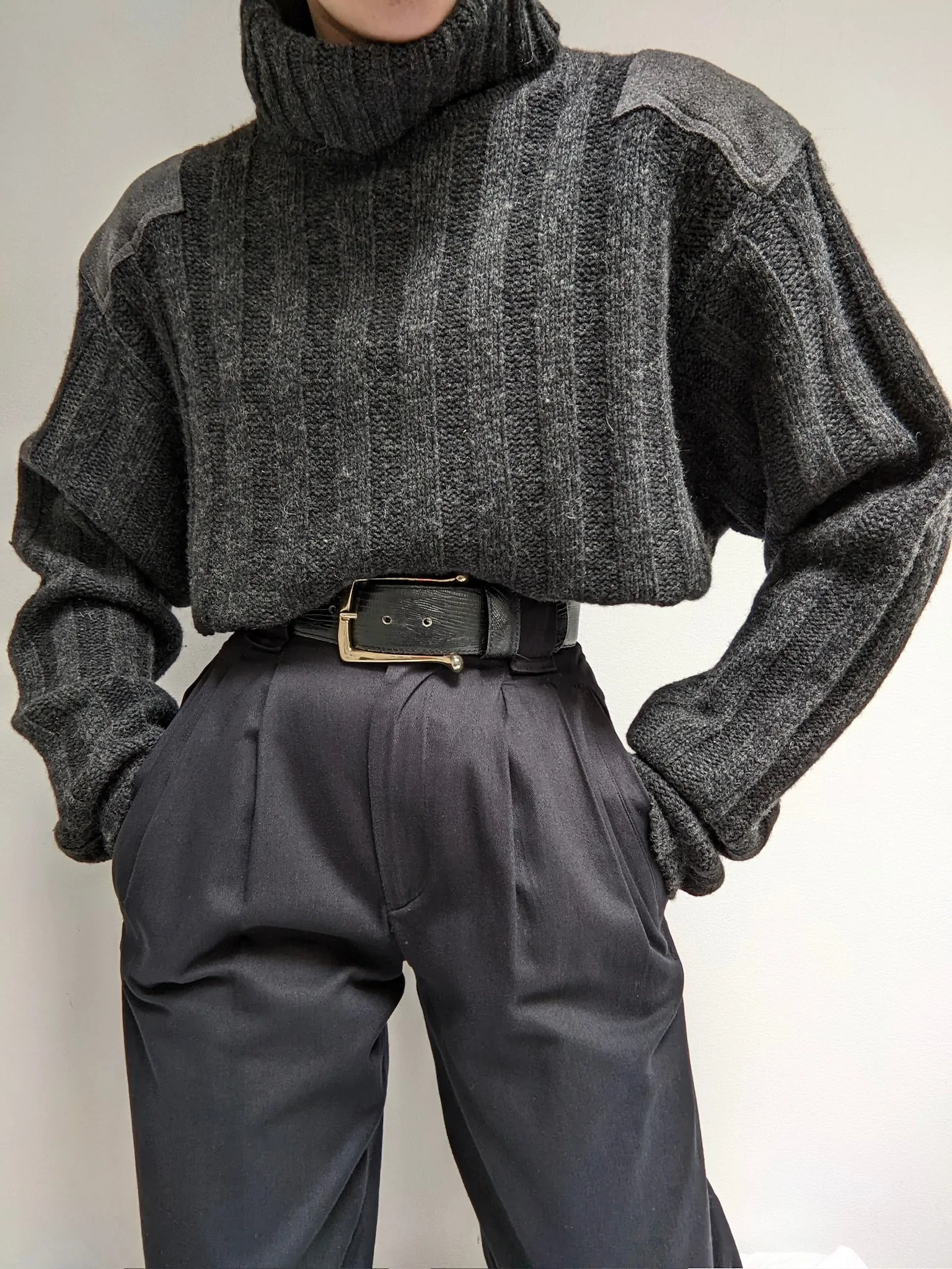 90s Nautica Wool Ribbed Turtleneck