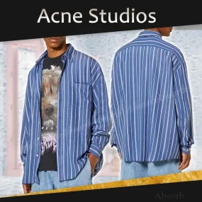 Acne Studios  |Stripes Long Sleeves Designers Shirts