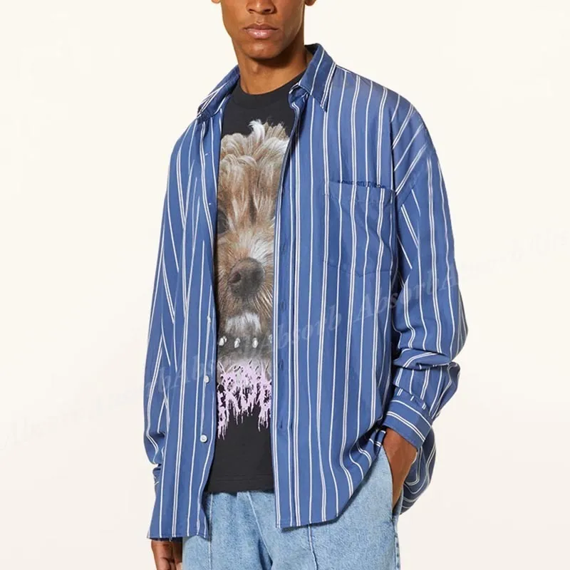 Acne Studios  |Stripes Long Sleeves Designers Shirts