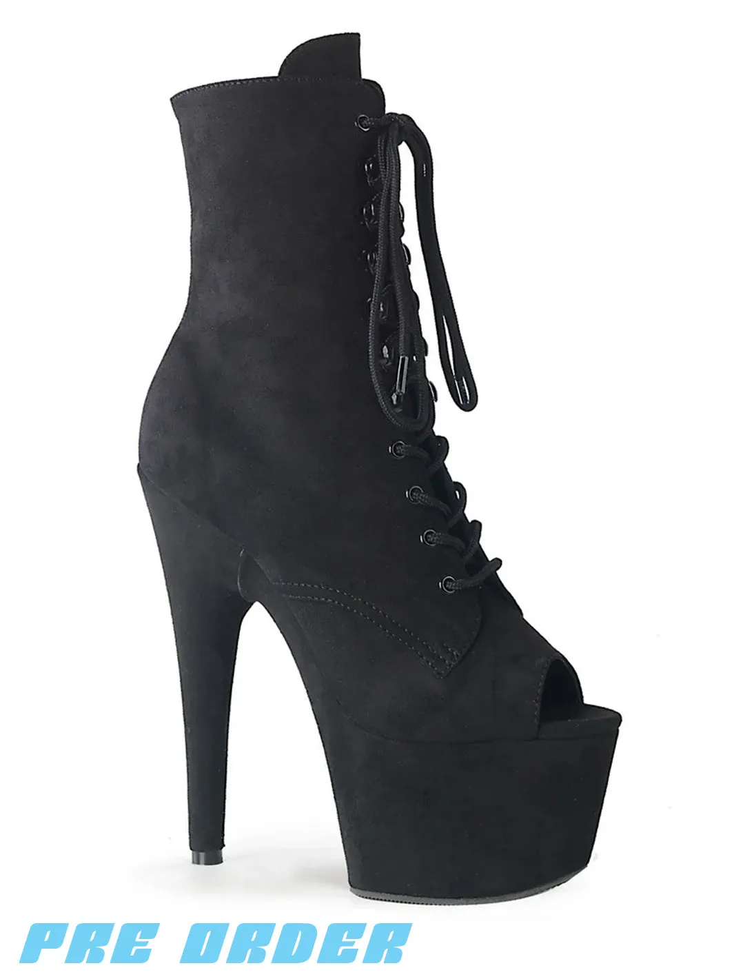 ADORE-1021FS - BLACK FAUX SUEDE  PRE ORDER 