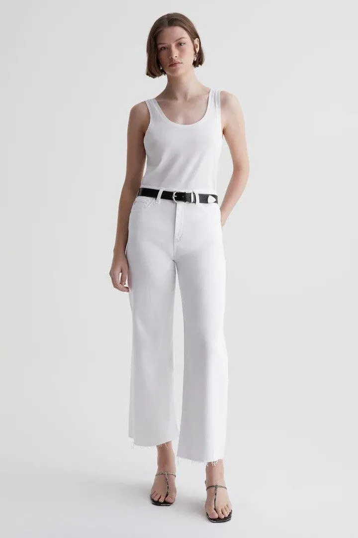 AG - Saige Wide Leg Crop - Modern White