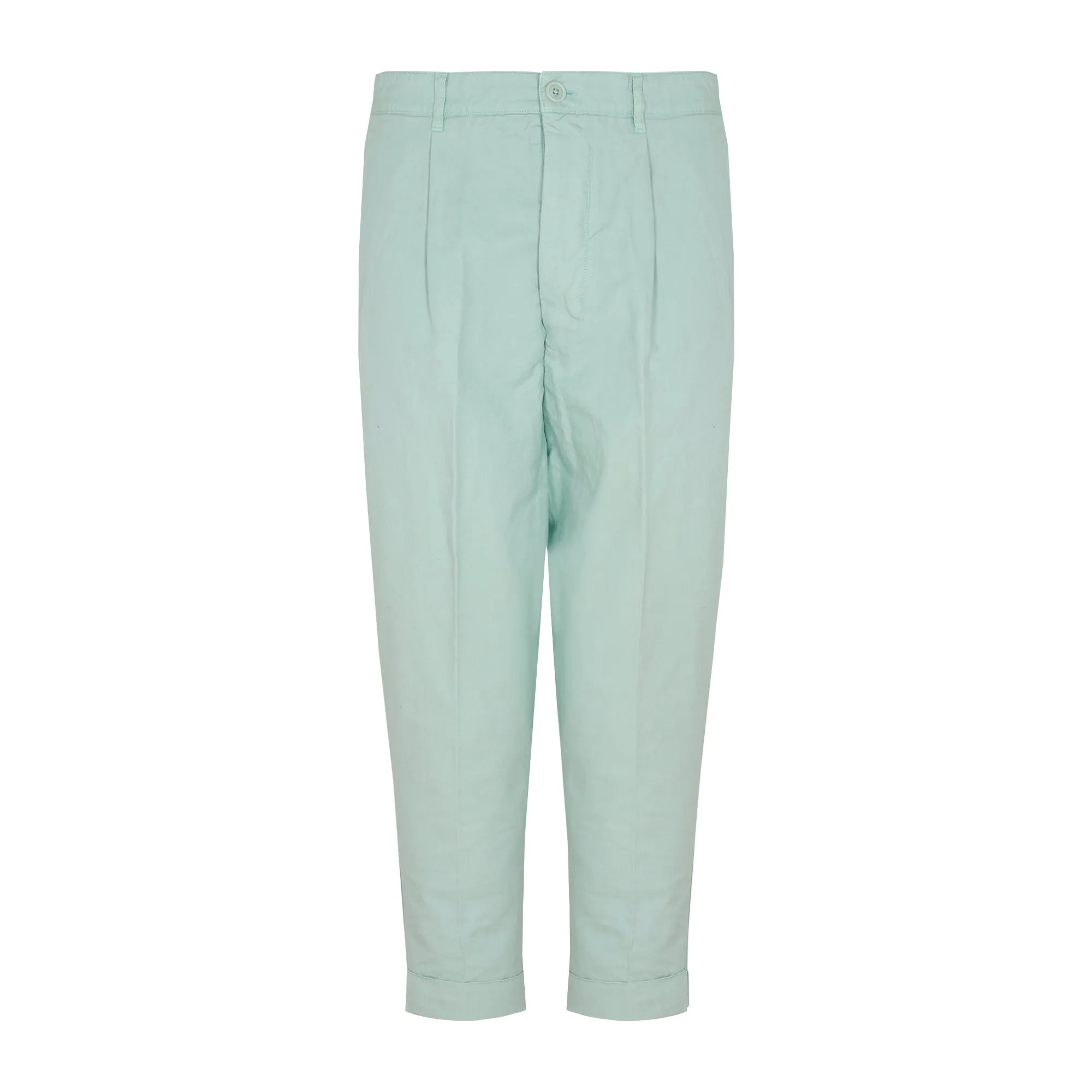 AMI Tapered Leg Turn-Up Cuffs Trousers