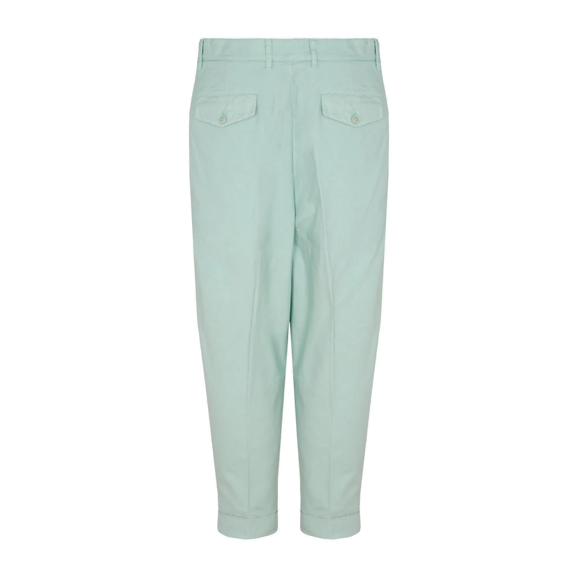 AMI Tapered Leg Turn-Up Cuffs Trousers