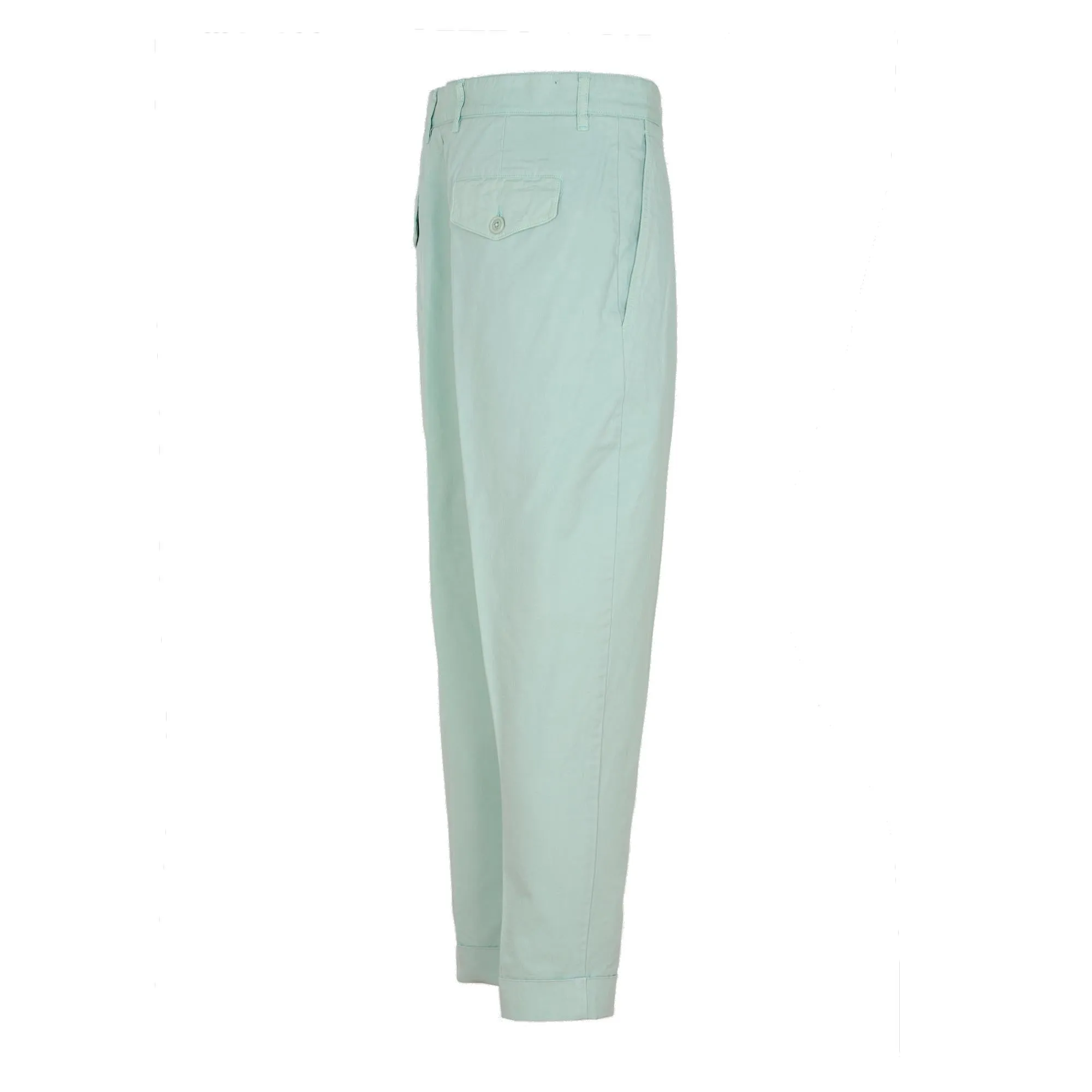 AMI Tapered Leg Turn-Up Cuffs Trousers