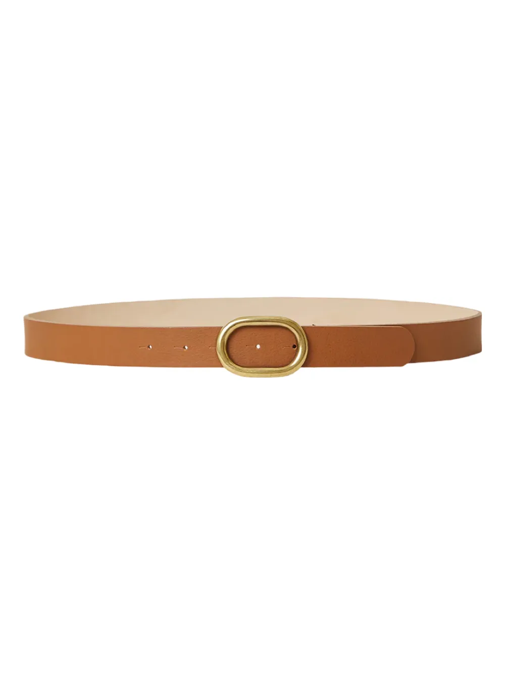 B-Low The Belt Albie Leather Belt in Cuoio Brass