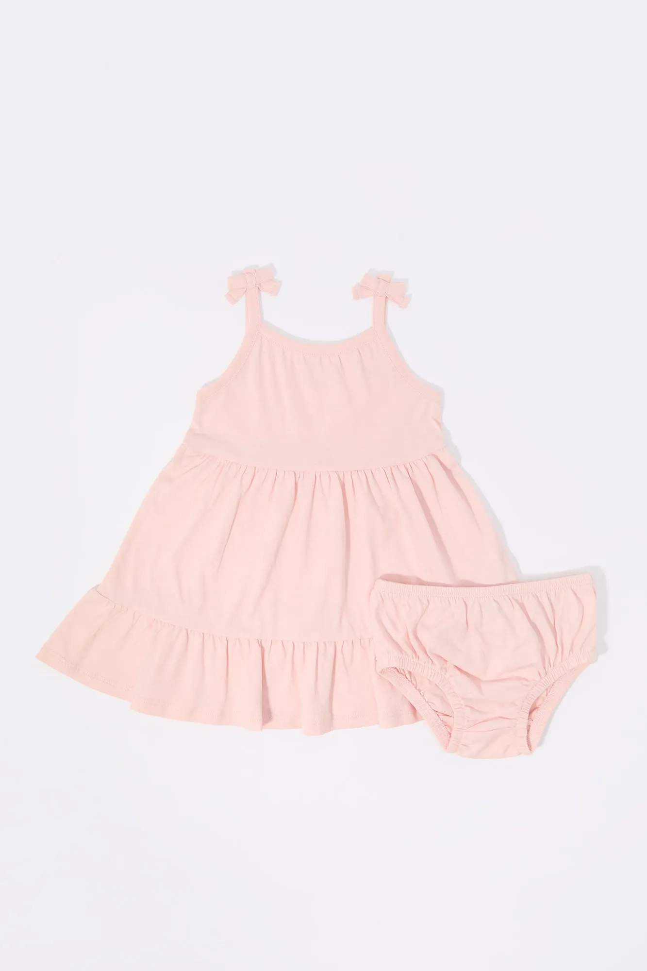 Baby Cloud Print Tiered Dress and Underwear (2 Piece Set)