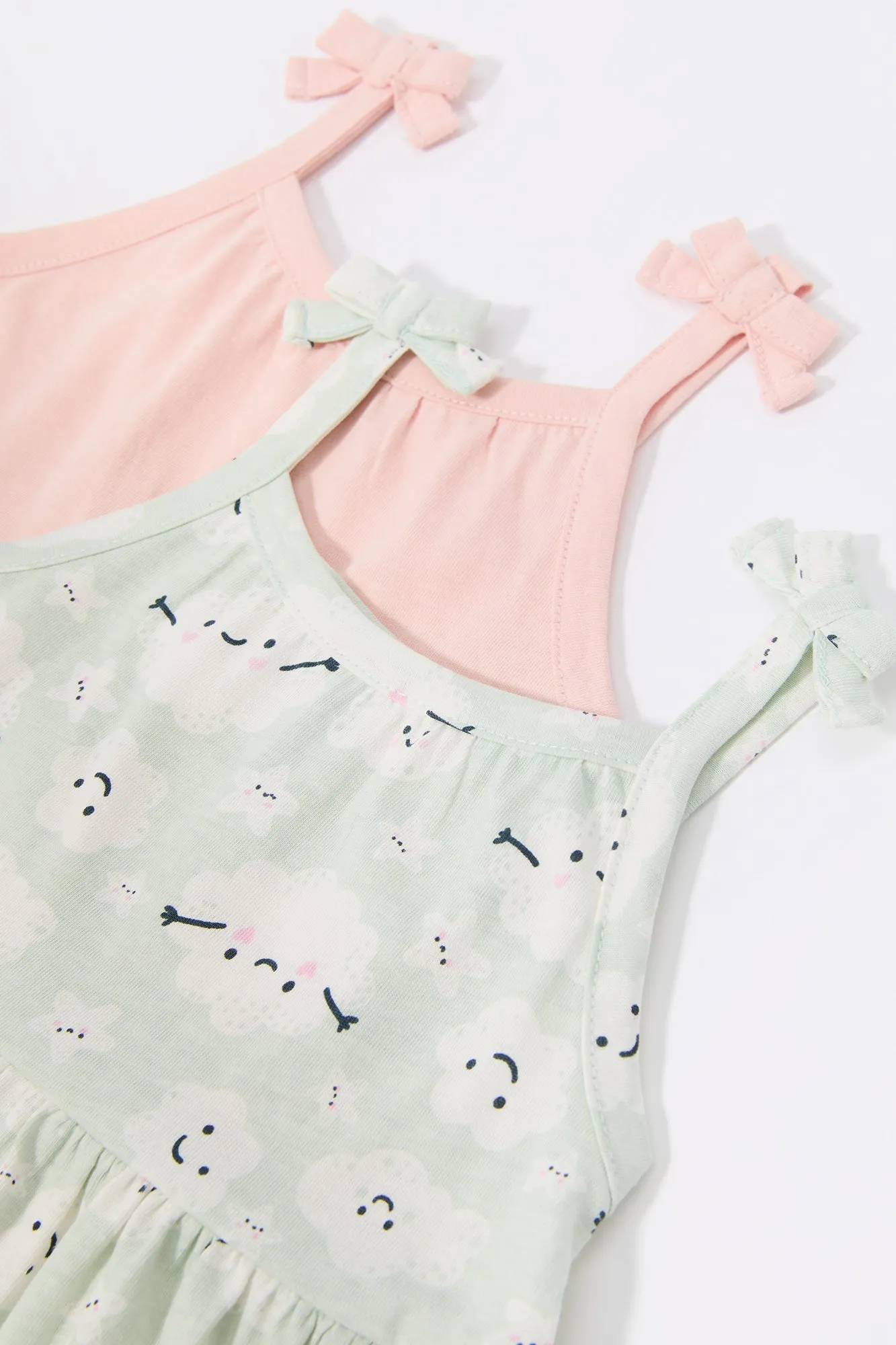 Baby Cloud Print Tiered Dress and Underwear (2 Piece Set)