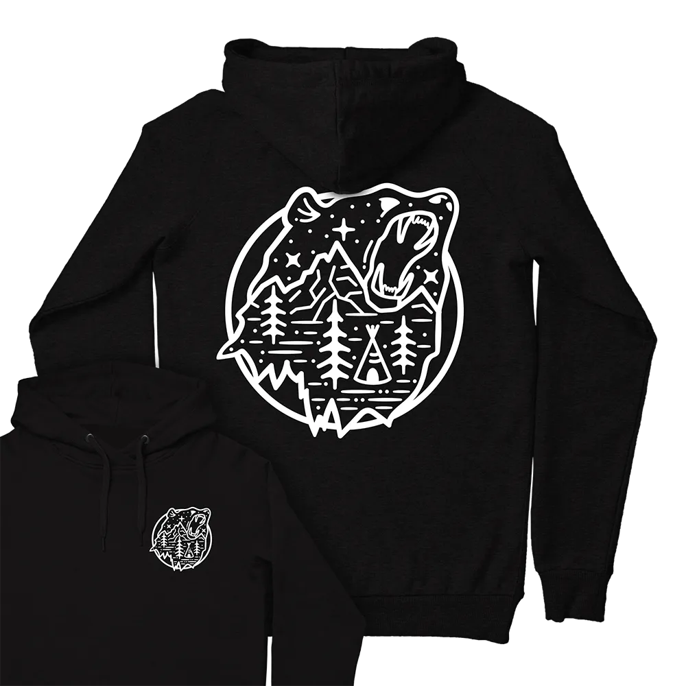 Bear Scene Hoodie / Back Print