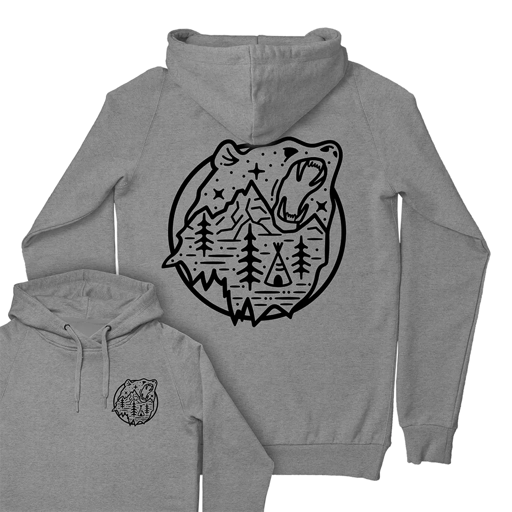 Bear Scene Hoodie / Back Print