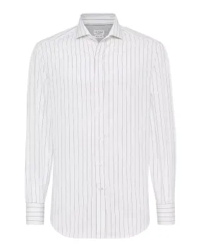 Black and White Pinstripe Sportshirt