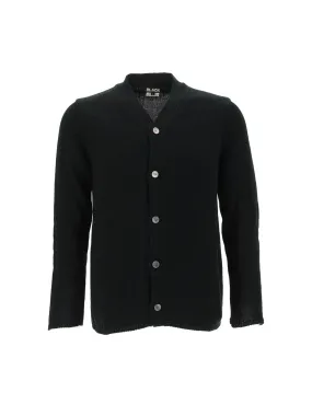 Black Comme des Garons Buttoned Long-Sleeved Cardigan