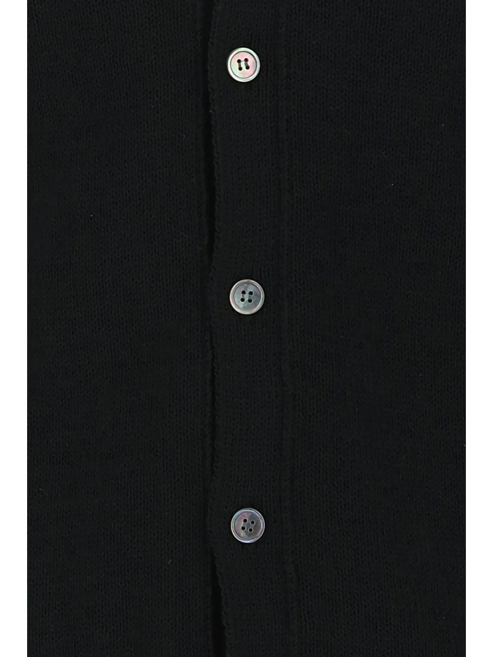 Black Comme des Garons Buttoned Long-Sleeved Cardigan