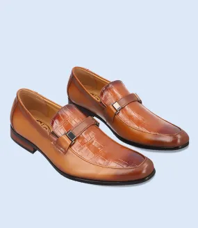 BM4167-TAN-Men Formal Slip-on's