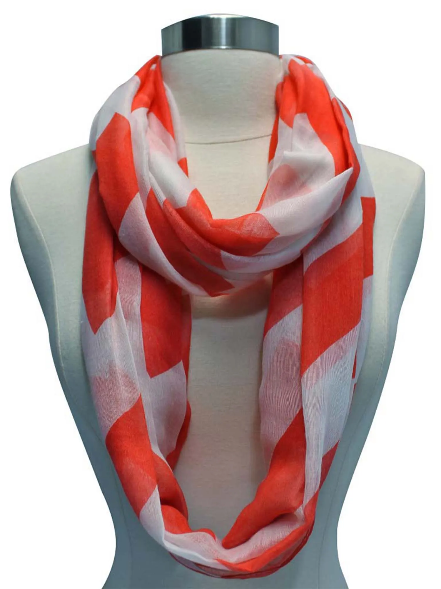 Bold Chevron Stripe Infinity Scarf