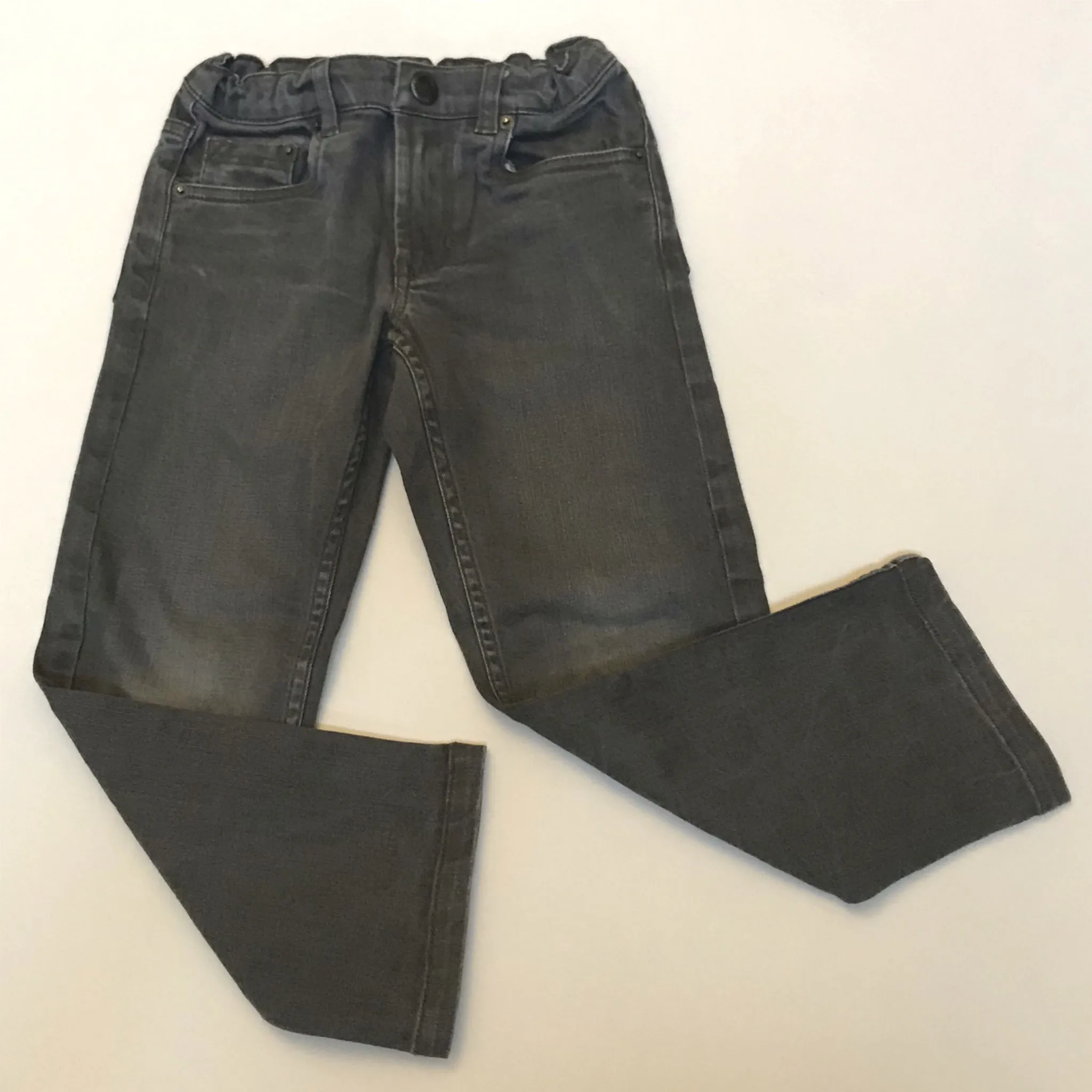 Bonpoint Grey Denim Slim Fit Jeans Jeans: 6 Years