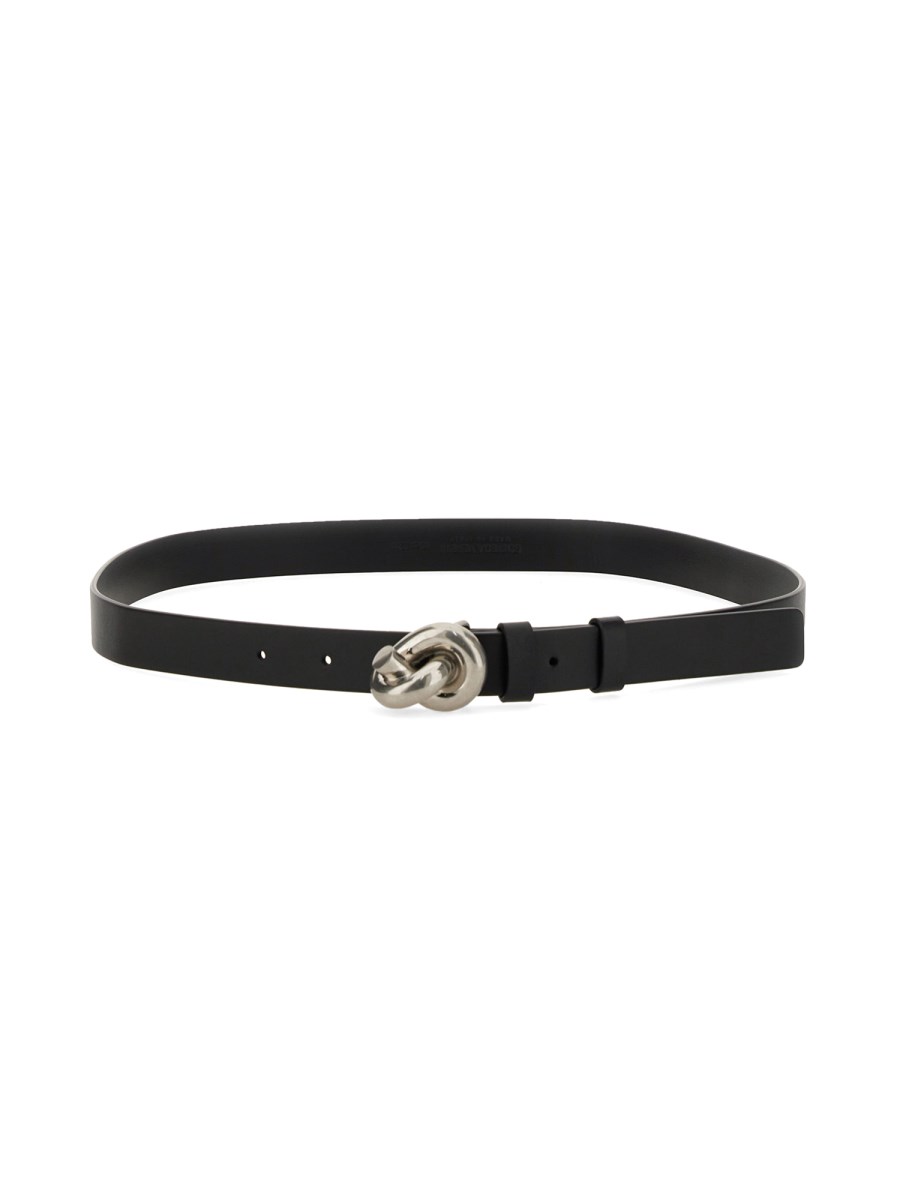 BOTTEGA VENETA    LEATHER KNOT BELT