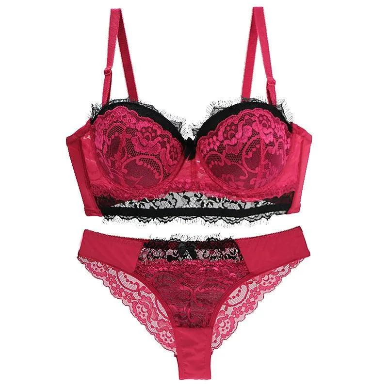 Bra Set Push Up Underwear Lace Lady