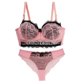 Bra Set Push Up Underwear Lace Lady