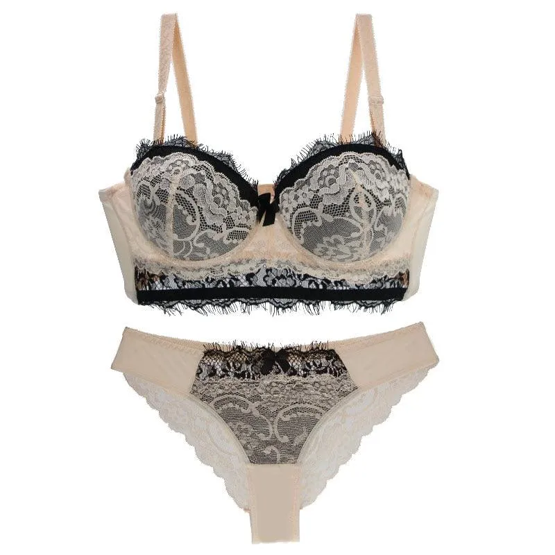 Bra Set Push Up Underwear Lace Lady