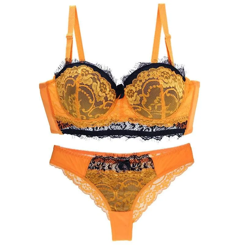 Bra Set Push Up Underwear Lace Lady