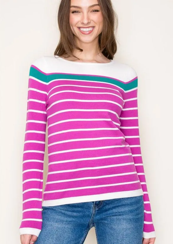 Cara Colorblock Lightweight Pullovers - 3 Colors!