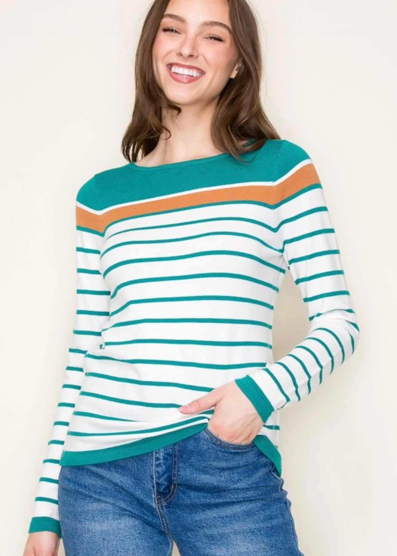 Cara Colorblock Lightweight Pullovers - 3 Colors!