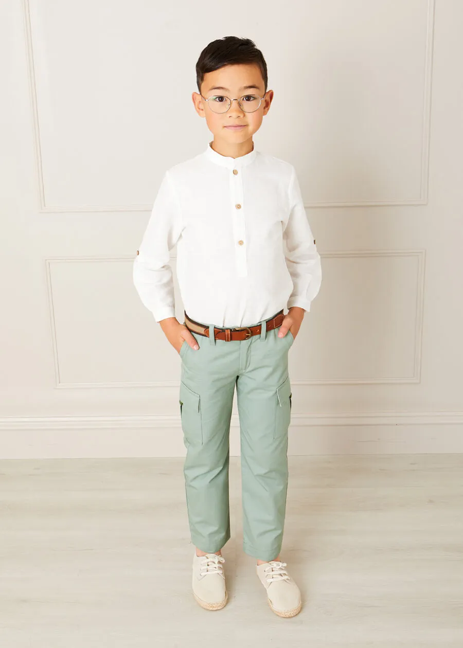 Cargo Pocket Trousers in Green (4-10yrs)