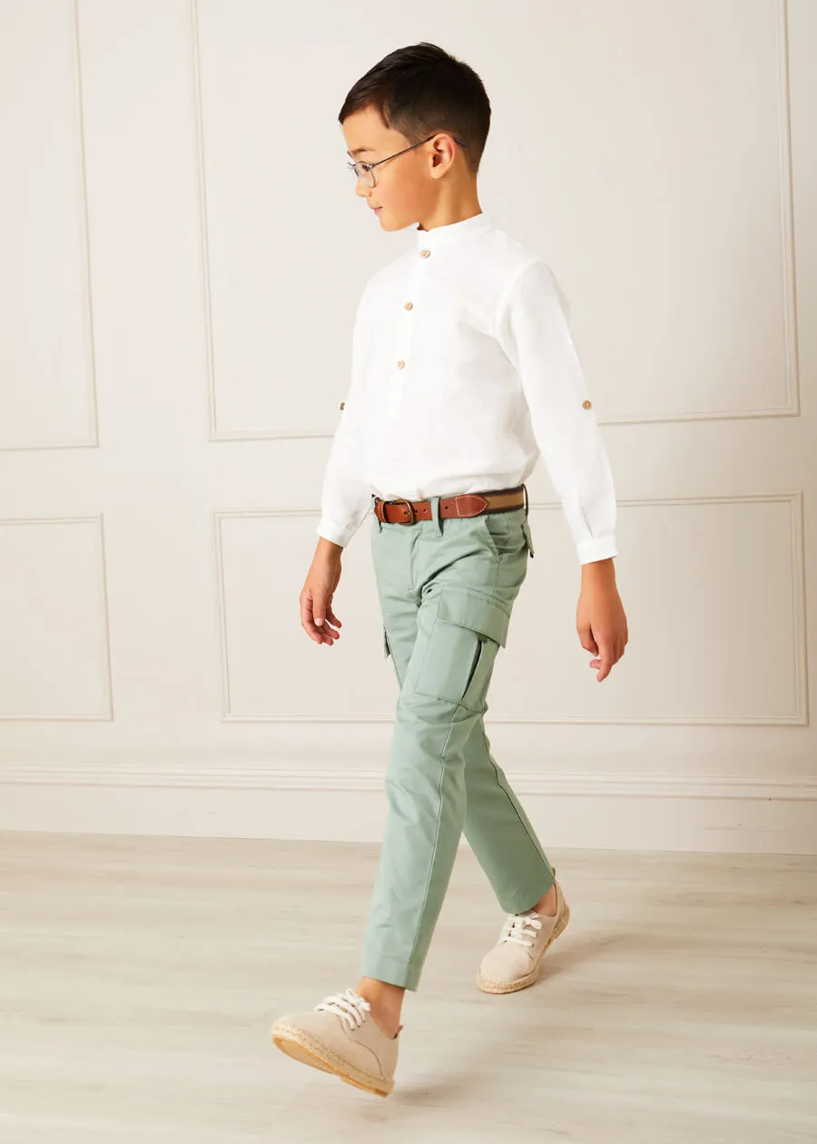 Cargo Pocket Trousers in Green (4-10yrs)