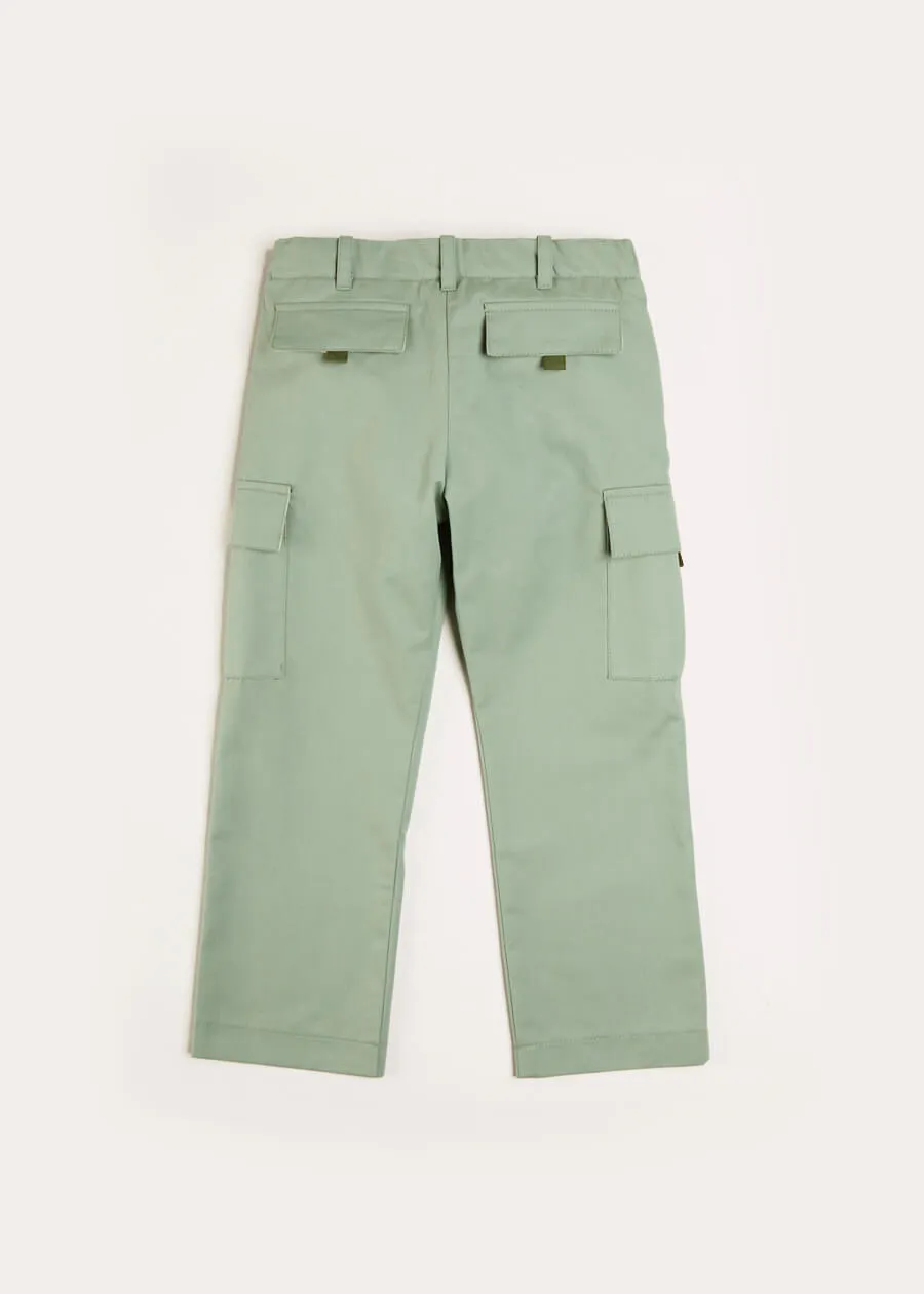 Cargo Pocket Trousers in Green (4-10yrs)