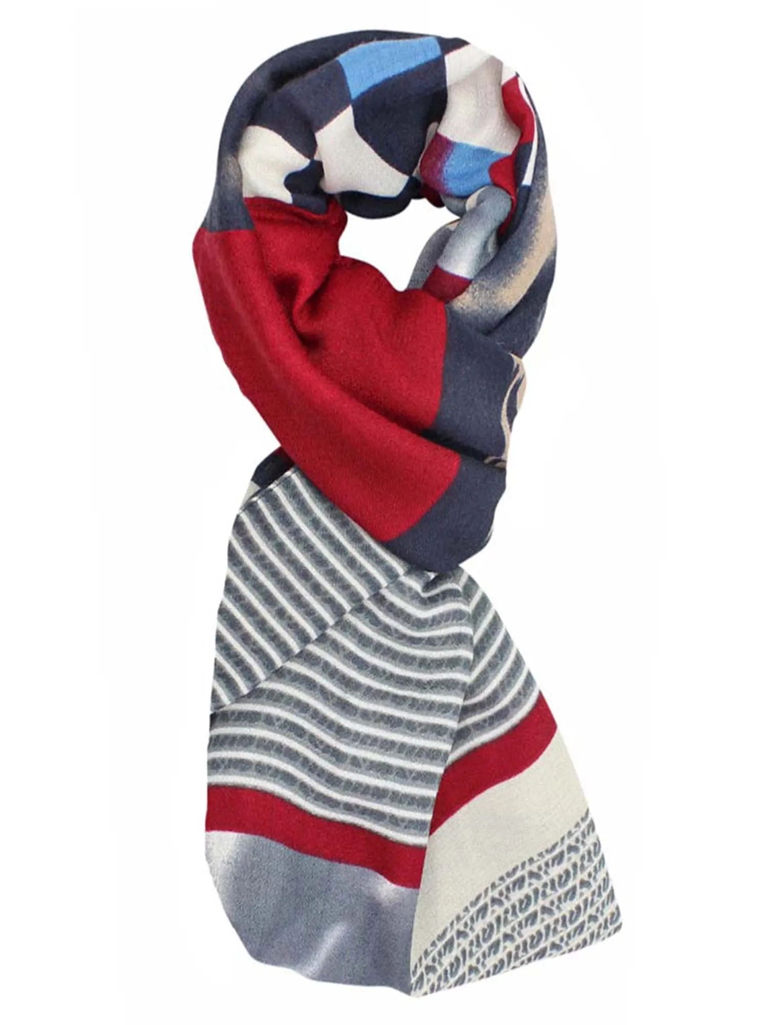 City Chic Mixed Print Infinity Loop Scarf