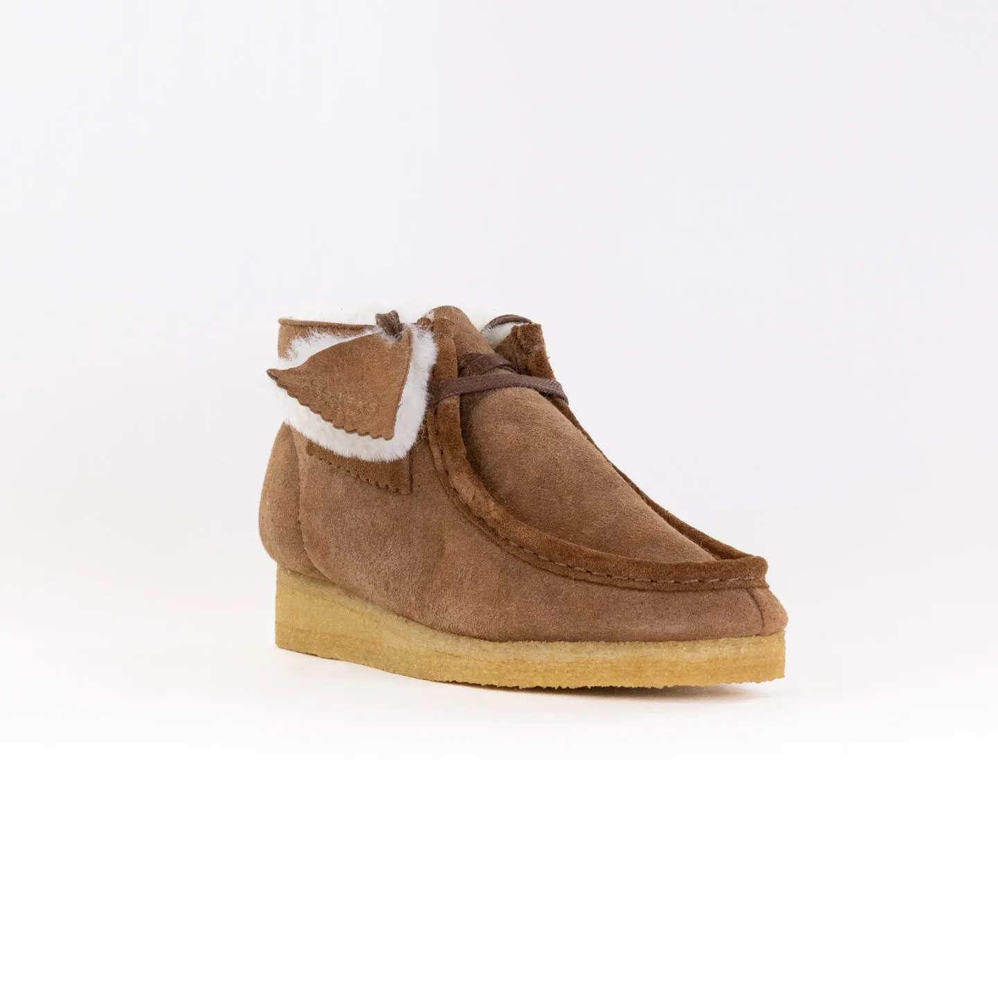 Clarks Originals Wallabee Boot (Women's) - Tan Warmlined Leather