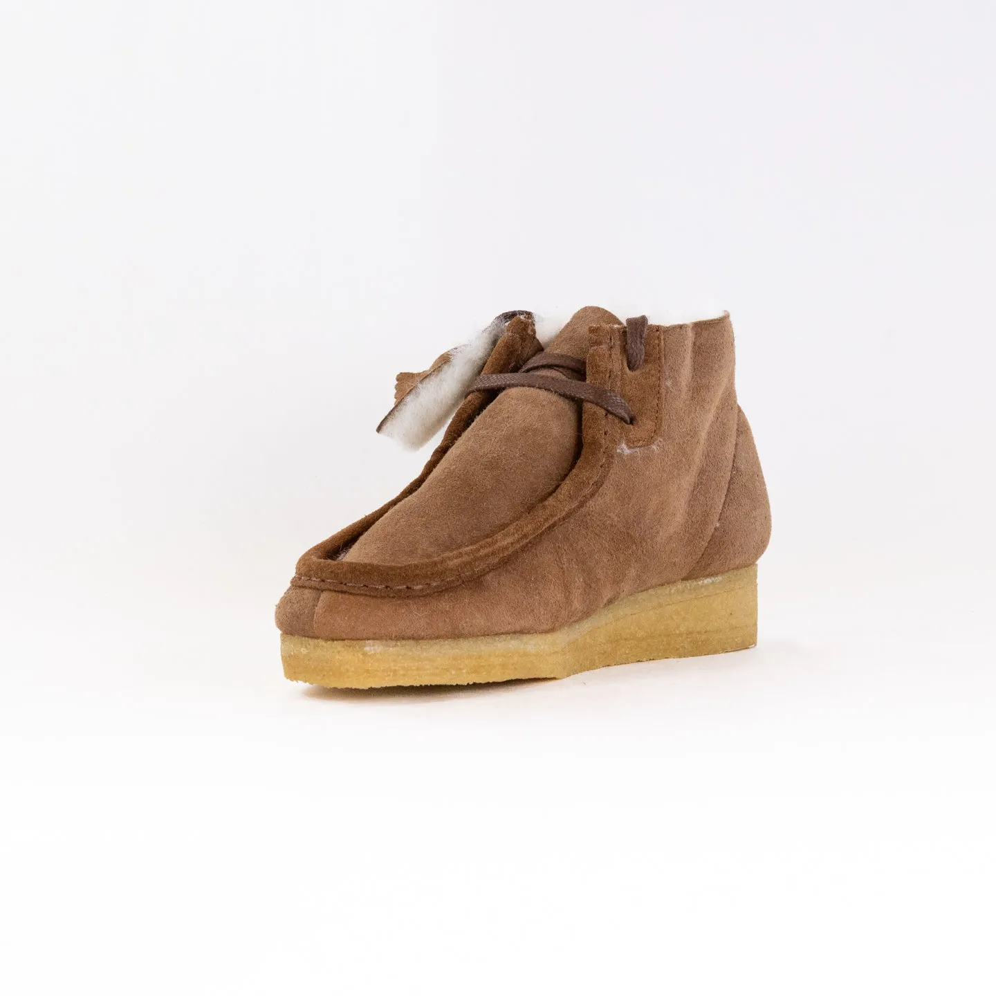 Clarks Originals Wallabee Boot (Women's) - Tan Warmlined Leather