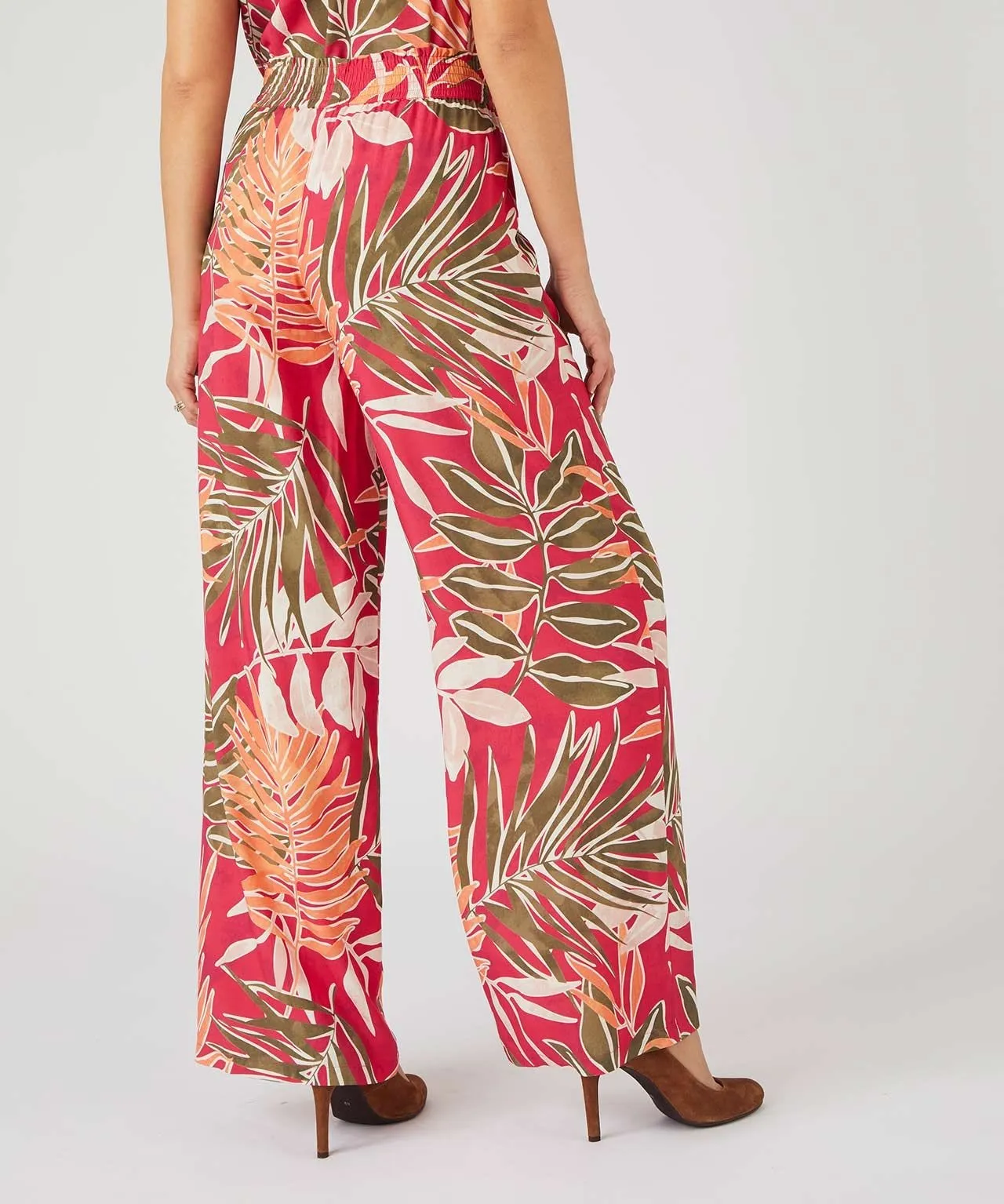 Climatyl Printed Wide-leg Trousers