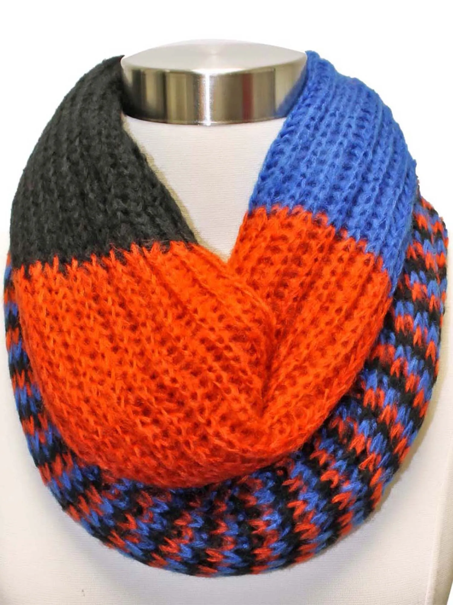 Colorful Pattern Winter Knit Unisex Infinity Scarf