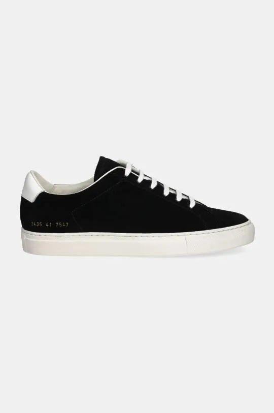 Common Projects shoes Retro in Suede men's black color 2435.7547