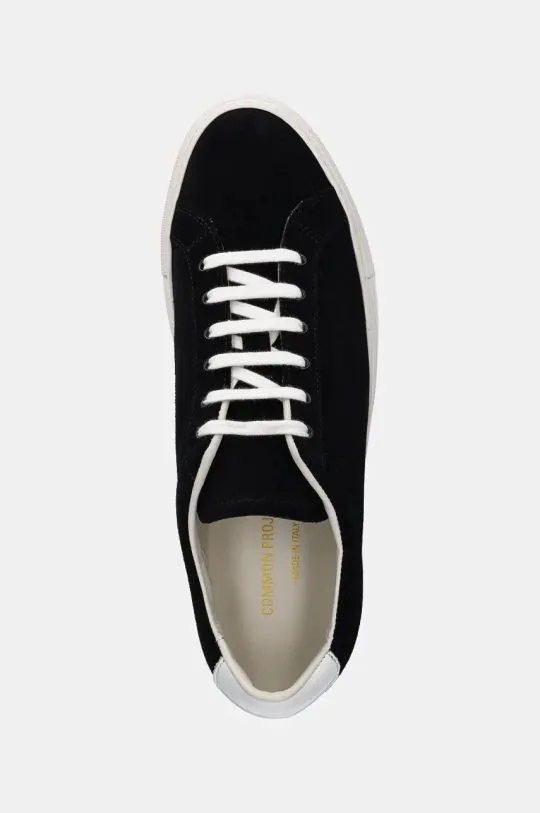 Common Projects shoes Retro in Suede men's black color 2435.7547