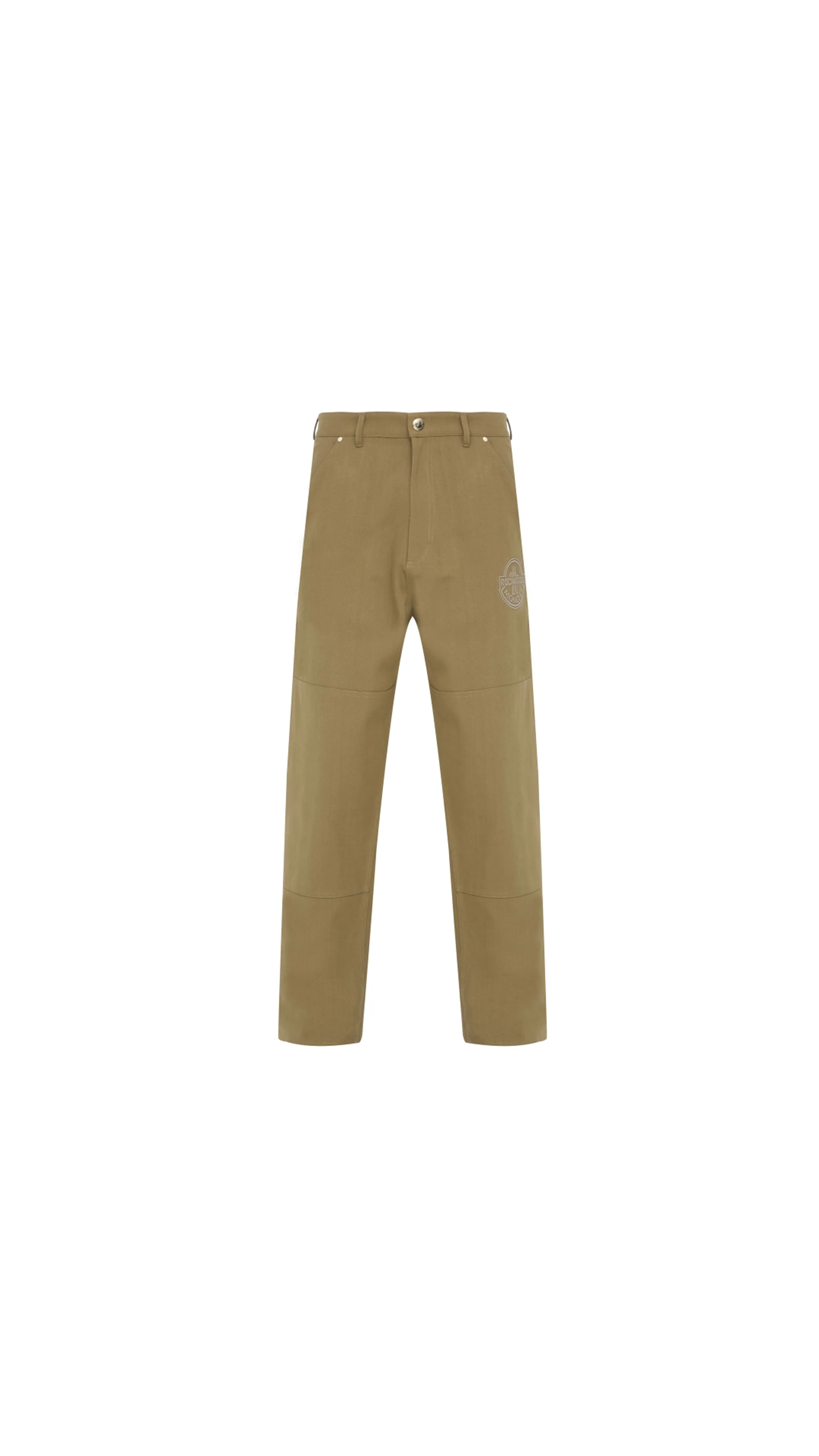 Cotton Canvas Trousers x Roc Nation - Khaki