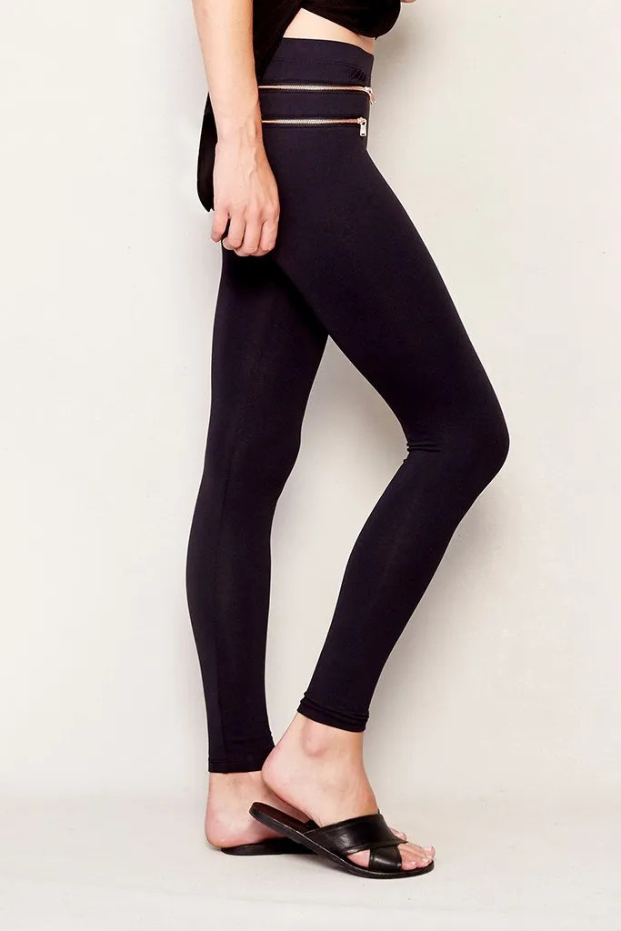 David Lerner Double Pocket Zip Legging