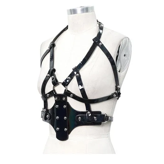 Deluxe Patent Harness Belt