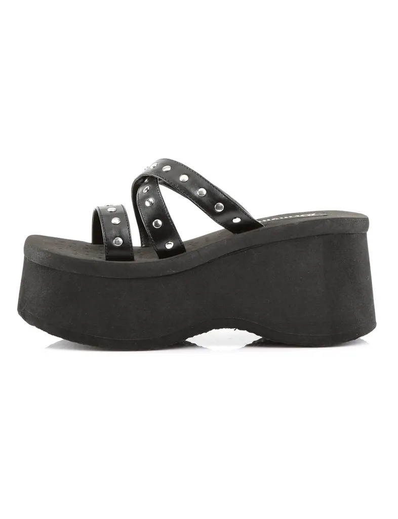 DEMONIA FUNN 19 PLATFORM SANDALS