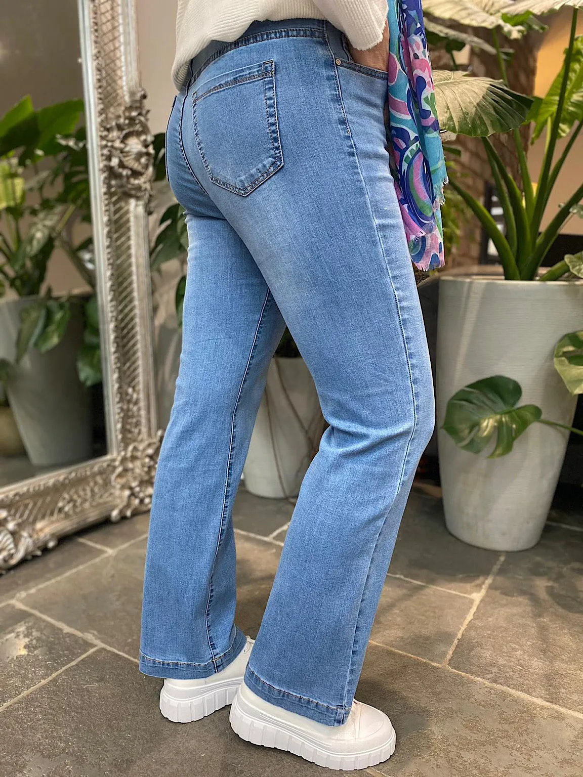 Denim Wide Leg Jeans