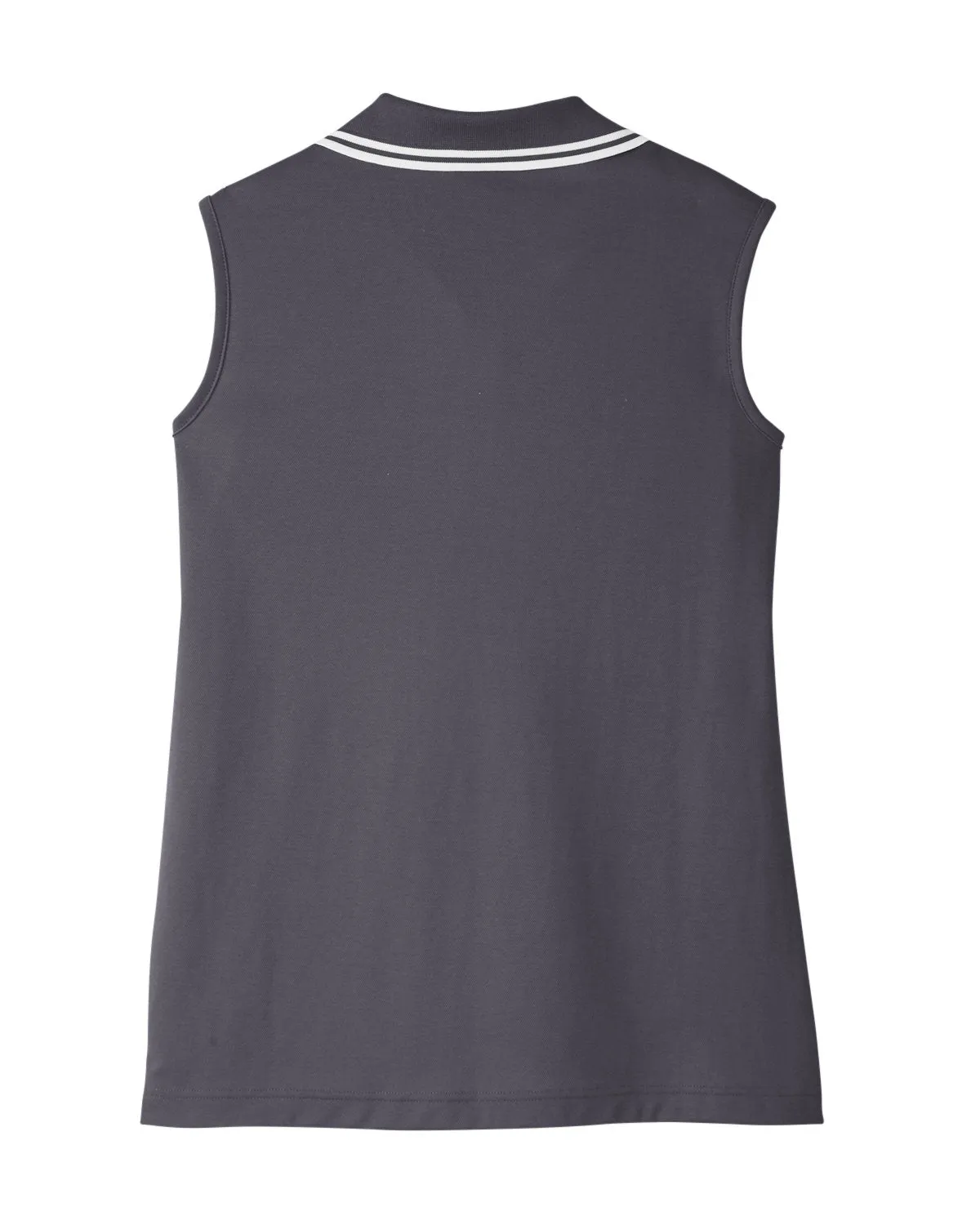 Devon & Jones Ladies' CrownLux Performance Plaited Tipped Sleeveless Polo