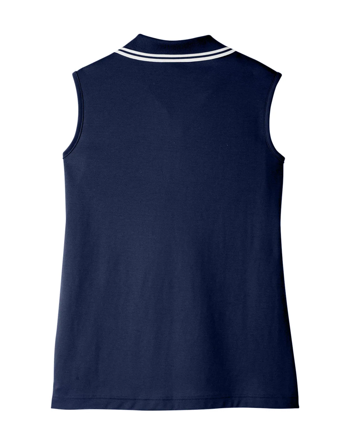 Devon & Jones Ladies' CrownLux Performance Plaited Tipped Sleeveless Polo