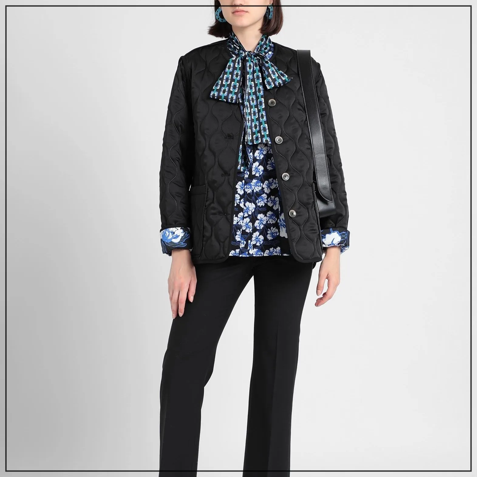 DIANE von FURSTENBERG  |Flower Patterns Long Sleeves Shirts & Blouses