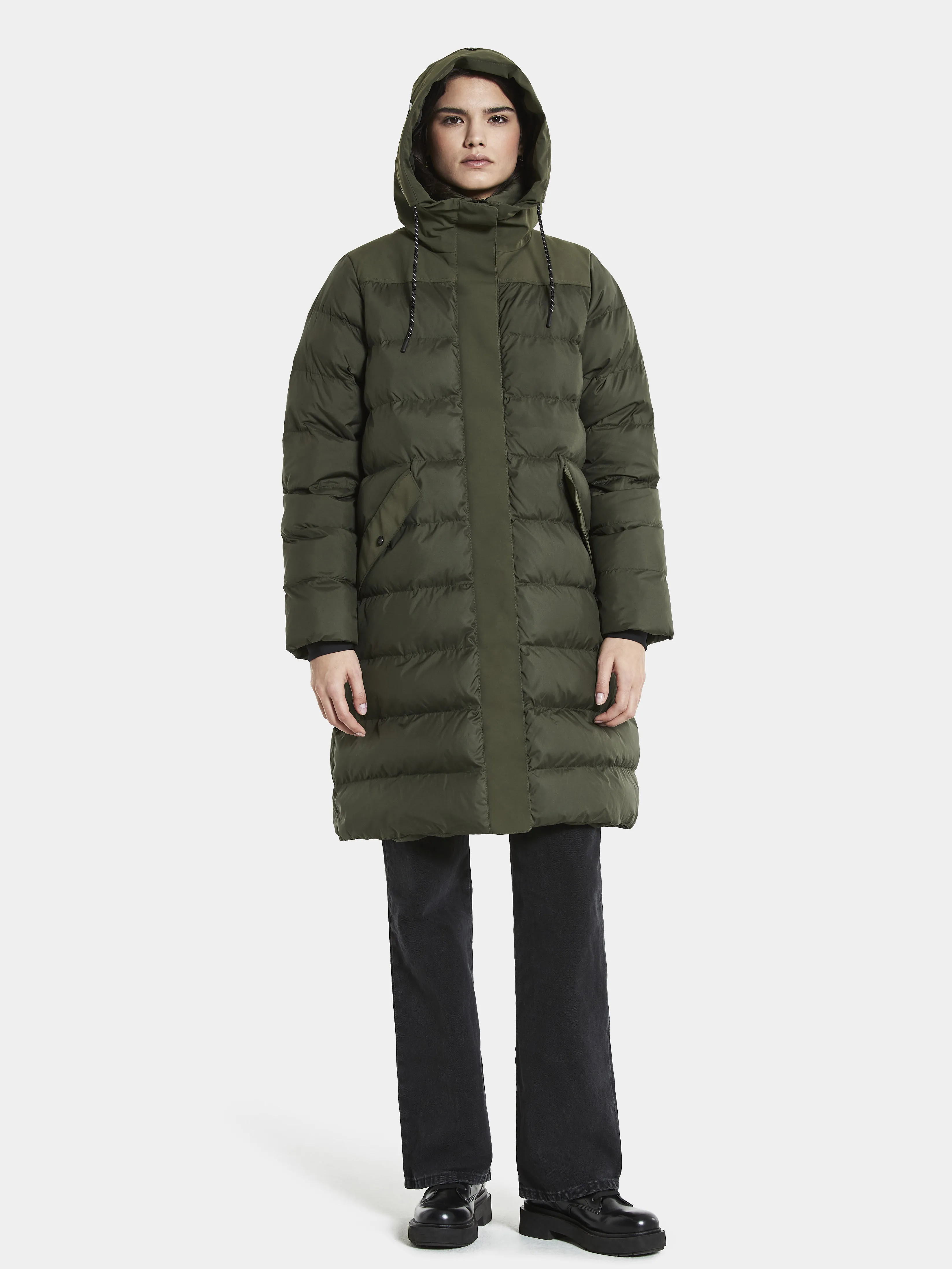 Didriksons Women's Fay Parka Deep Green | Buy Didriksons Women's Fay Parka Deep Green here | Outnorth