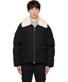 Dunst Black Shearling Collar Down Jacket